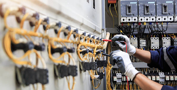 Professional Electrician technician working in Sealy, TX